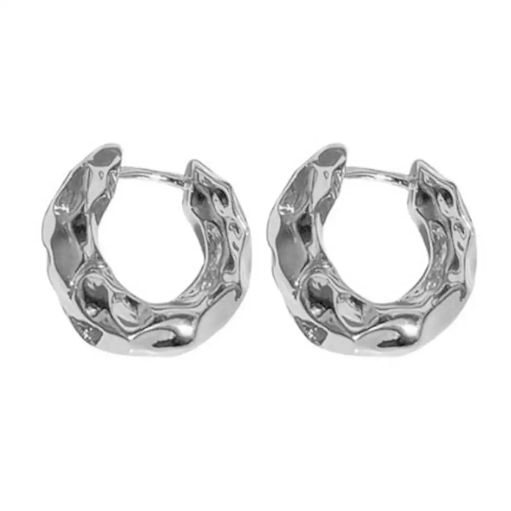 Женские серьги-кольца из нержавеющей стали S8A4