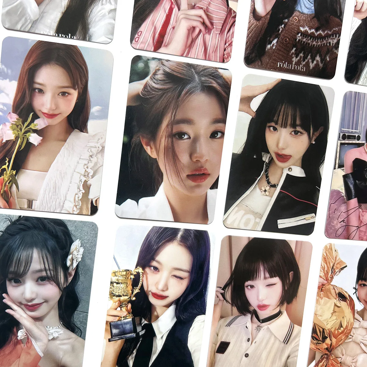 Фото KPOP Популярные звезды WonYoung Периферийные маленькие карты Фотокарточки высокой четкости Lucky Cards Купонные карты ЛОМО Коллекция карт для фанатов №3