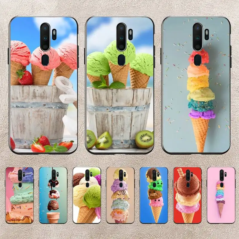 

Ice Cream Phone Case For Redmi 9A 8A 6A Note 9 8 10 11S 8T Pro Max 9 K20 K30 K40 Pro PocoF3 Note11 5G Case