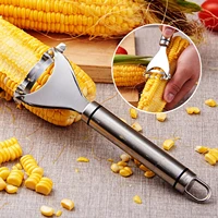 corns stripper stainless steel corn stripper corns threshing device peeling corn kerneler peeler fruit vegetable kitchen tools