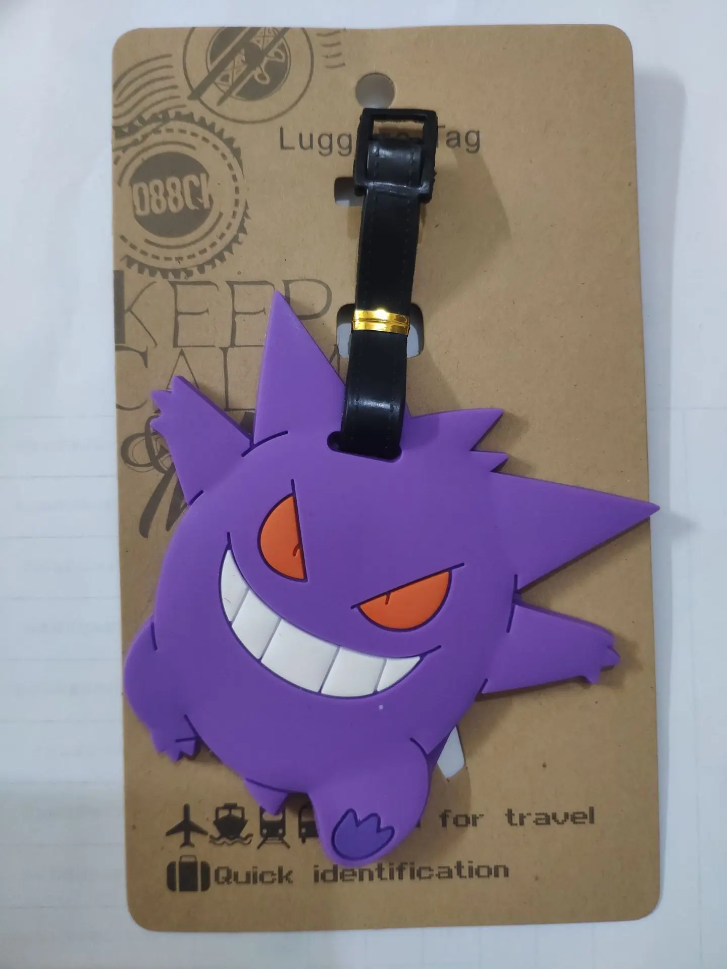 Багажные бирки Pokemon Pikachu Gengar держатель для чемодана дорожные аксессуары