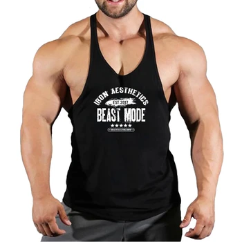 Gym Vest Fitness Shirt Muscular Man Singlet Men Vests Stringer Sleeveless Sweatshirt Men's Singlets Top for Fitness Clothing 1