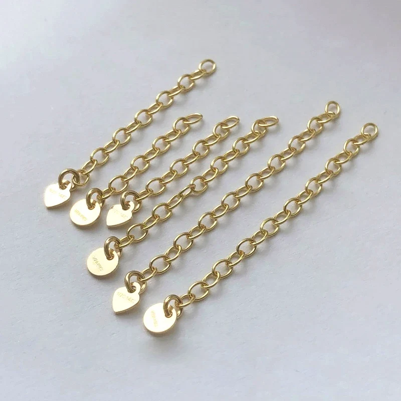 Цепочка-удлинитель 14-каратное золото цепочка-удлинитель кабеля 2/3/4/5 см для