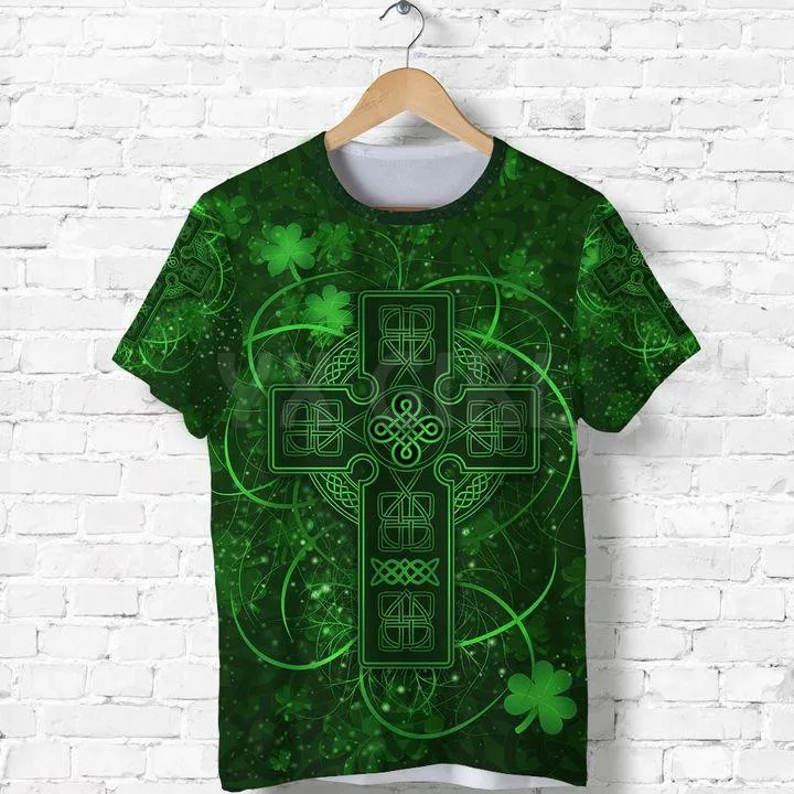 

2022 Summer Fashion Men t shirt Irish St.Patrick 3D All Over Printed T Shirts Tee Tops shirts Unisex Tshirt