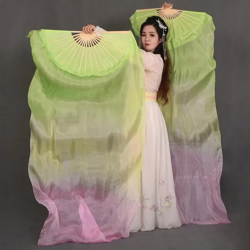 Женская шелковая Фата для танца живота темно-зеленая или белая восточных танцев