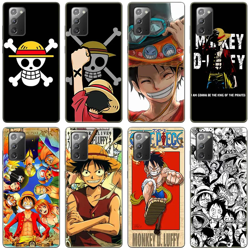 

Anime One Piece Monkey D. Luffy Case For Samsung Galaxy S22 S21 Ultra S20 FE S8 S9 S10E S10 Plus S10 Lite A9 2018 Black Cover