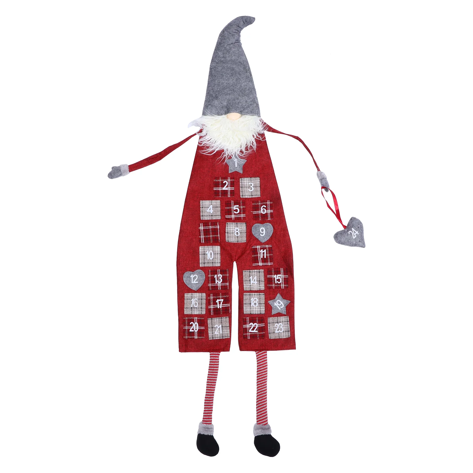 

Countdown Calendar Christmas Gnome Advent Festival Hanging Xmas Party Holiday Decoration Kids