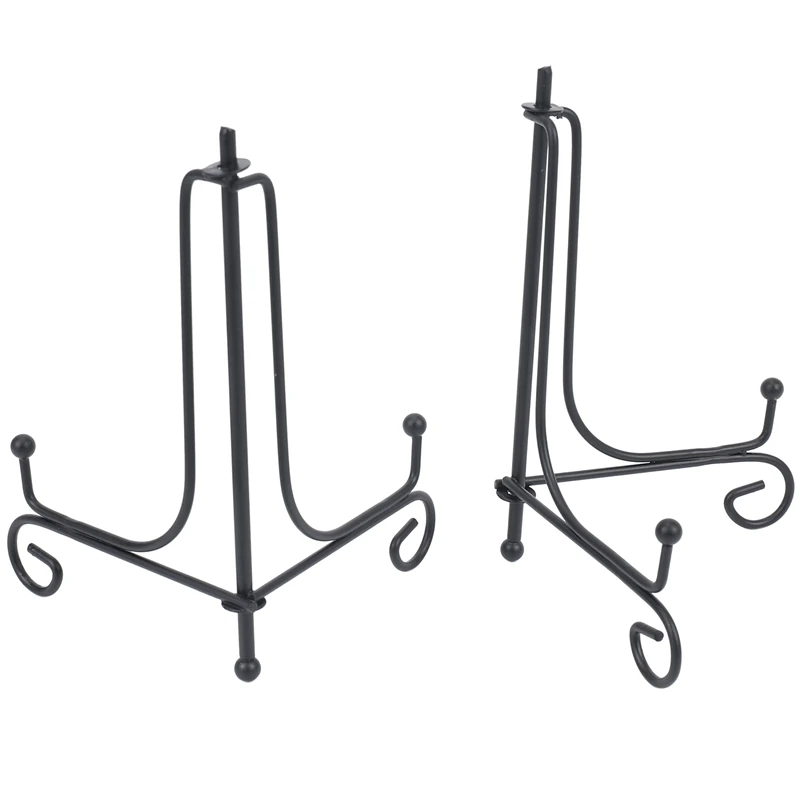 

Железная подставка для фотографий, черная железная подставка для мольберта, 2 упаковки