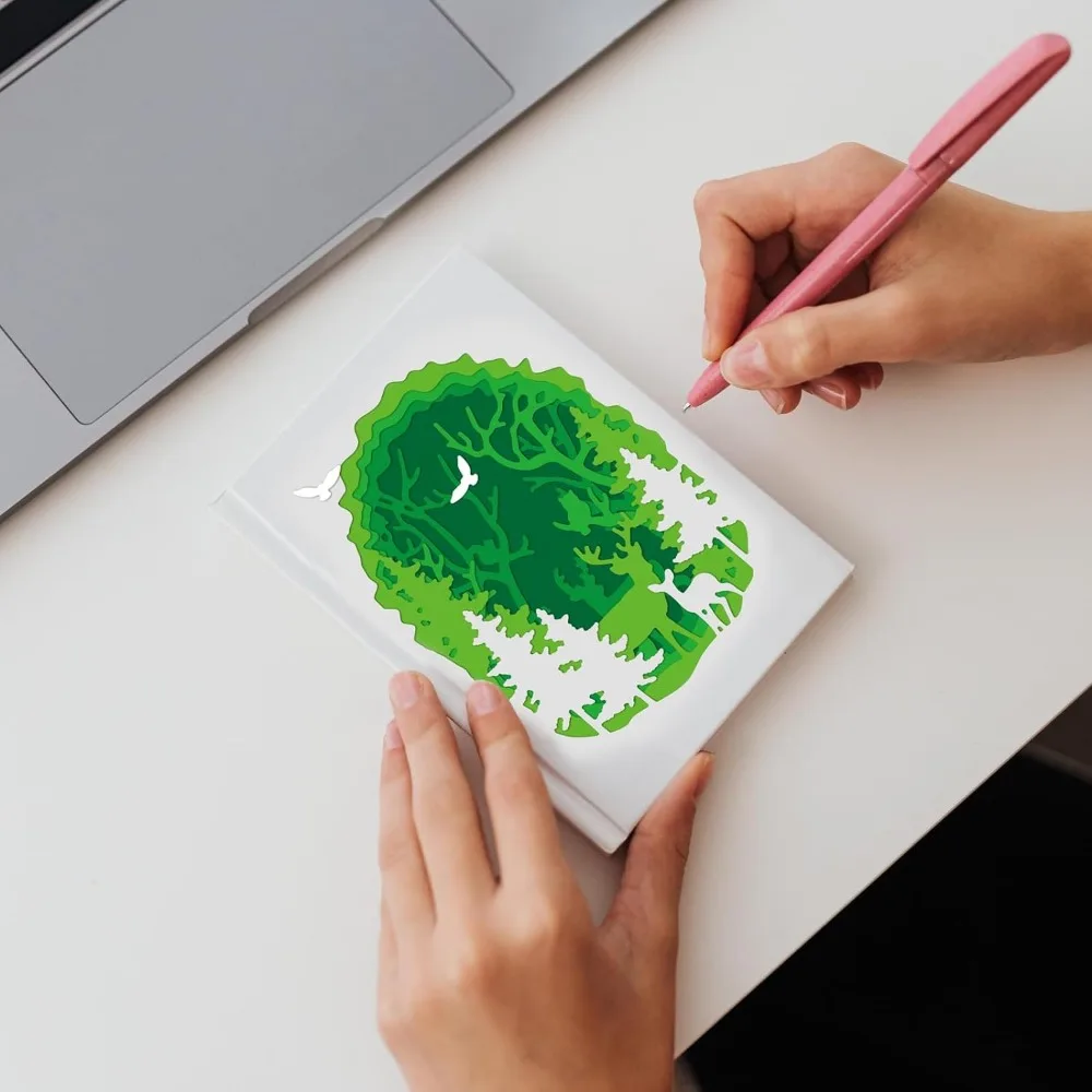 Вырубные штампы для рукоделия скрапбукинг металл рождественский лес граница