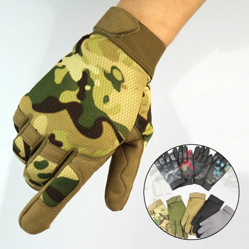 

Outdoor Sports Tactical Gloves Training Army Climbing Shooting Cycling Ski Bicycle Wearproof Riding Mtb Road Bike Mittens Men