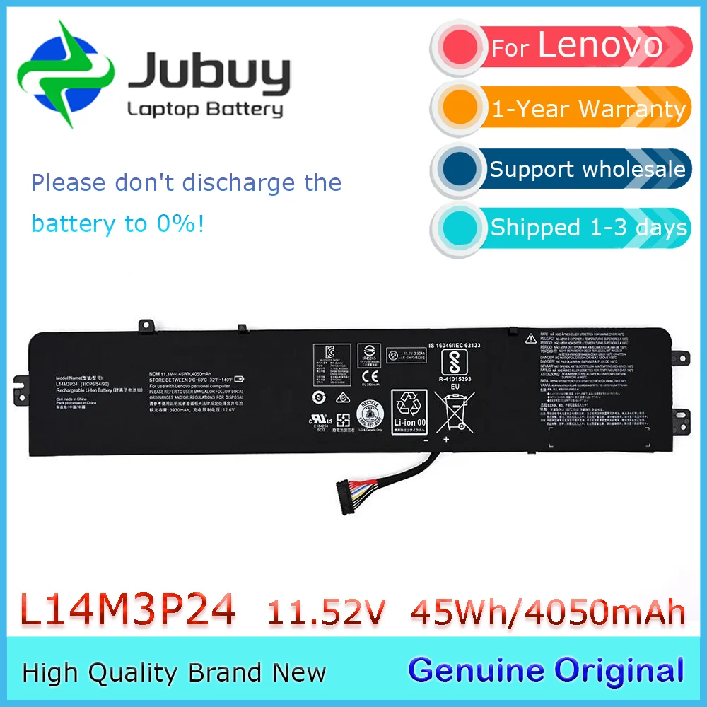 L14M3P24 11 52 В 45 Втч оригинальный аккумулятор для ноутбука Lenovo Ideapad Xiaoxin 700 R720 Y700-14IS