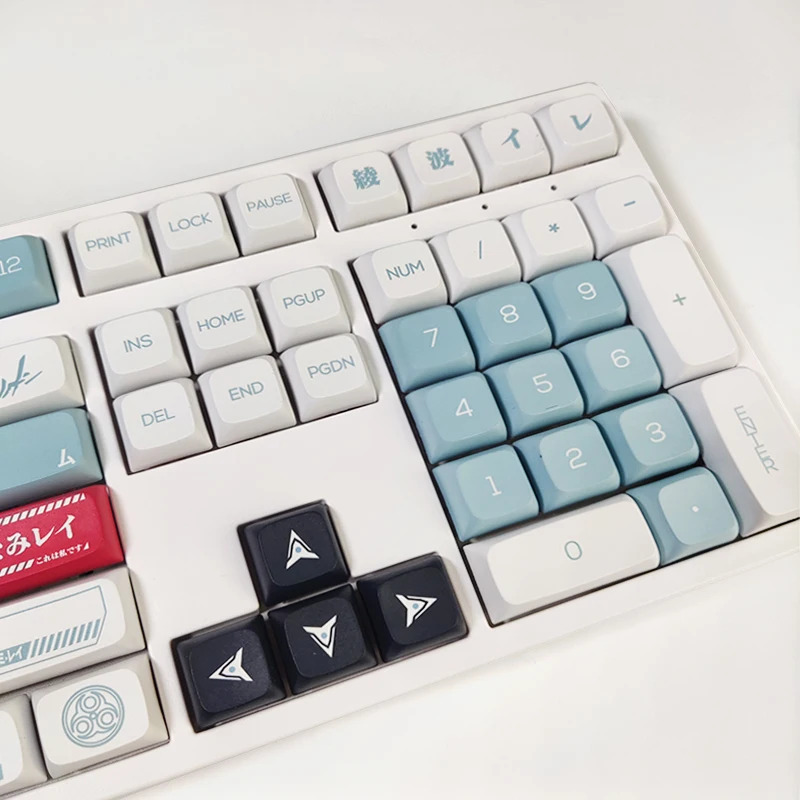 Мультяшная машина Zero Keycap 134 клавиш Pbt Материал Xda Высокая термосублимация