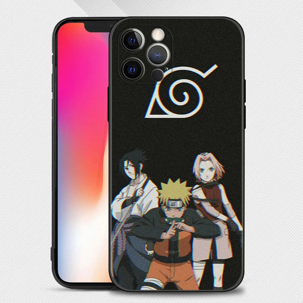 hot anime naruto uzumaki logo case for apple iphone 13 12 11 pro max 13 12 mini xs max xr x 7 8 6 6s plus 5 5s se 2020 shell free global shipping