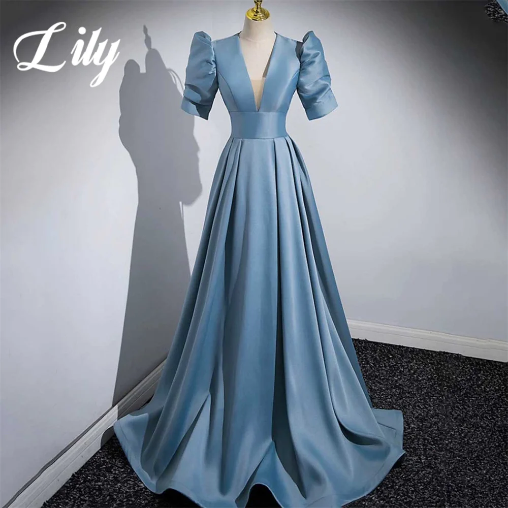 Вечернее платье с v-образным вырезом и сексуальные элегантные платья для