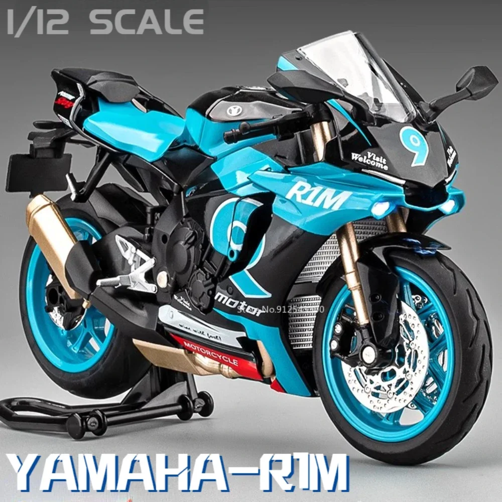 Модель Мотоцикла Yamaha R1M Литая Под Давлением Игрушка Из Сплава С Аэрацией И Звуком