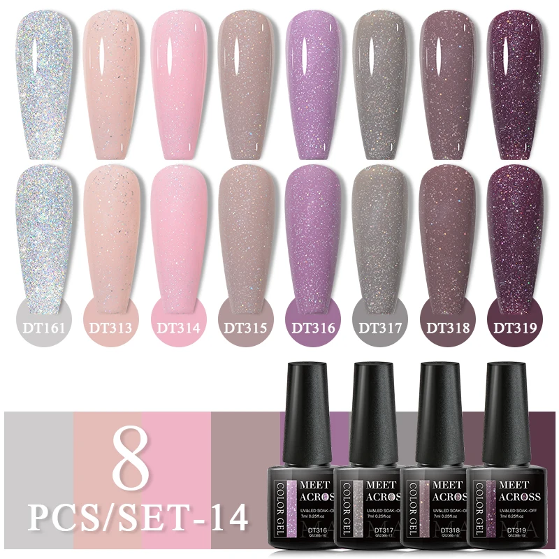 6/8 шт. набор гель-лаков для ногтей