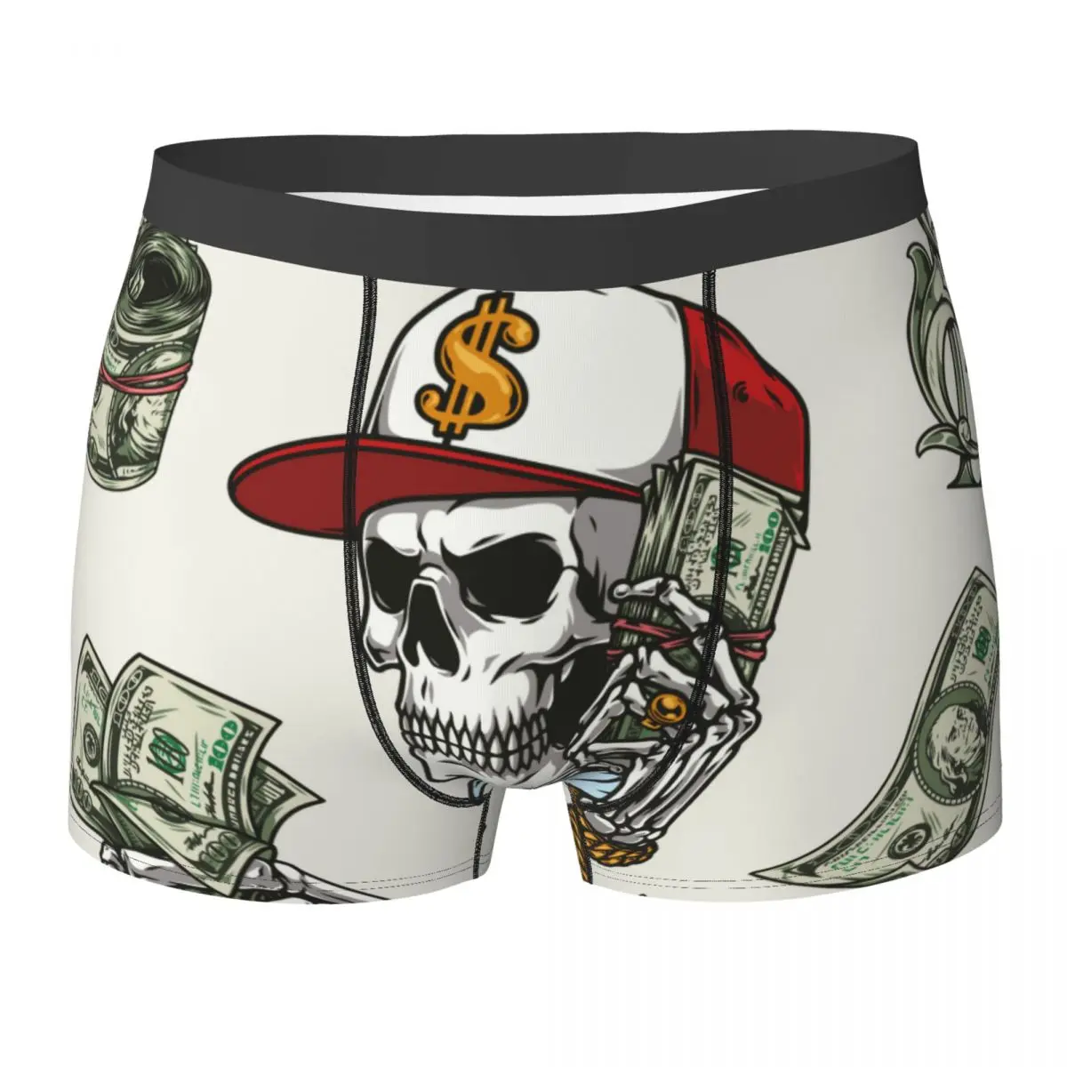 

Boxershorts Men Comforable Panties Set Money Vintage One Hundred Dollar Bills Dollar Banknotes Illustration Underwear Man Boxer