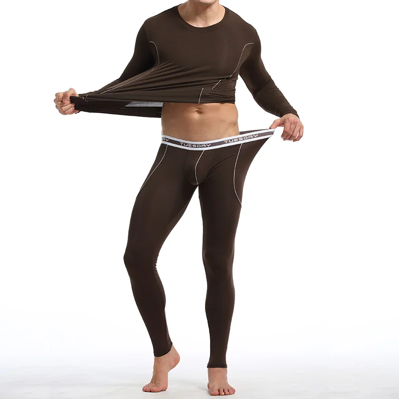 Thermal Underwear Sets For Men Winter Thermo Underwear Long Johns Winter Clothes Men Thick Thermal Clothing Solid Drop Shipping