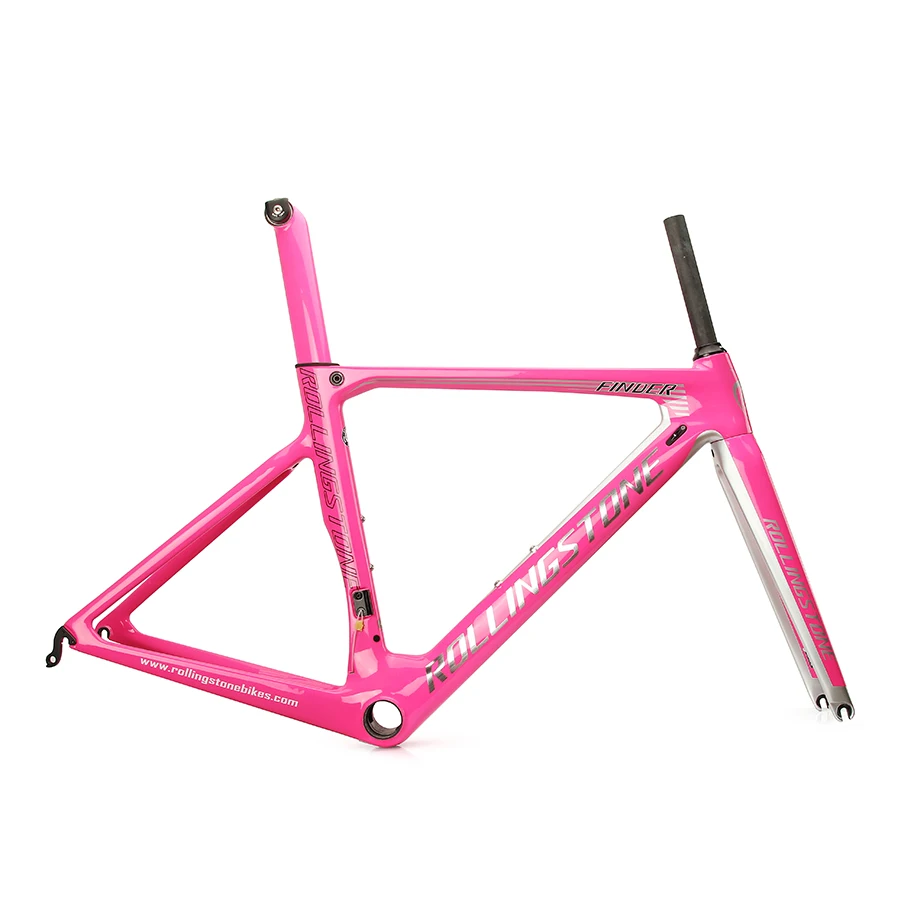 

Rolling Stone FINDER UCI bicycle frame carbon road bike aero frameset 2018 700C 45 47 50 52cm Pink racing toray T800 ultralight