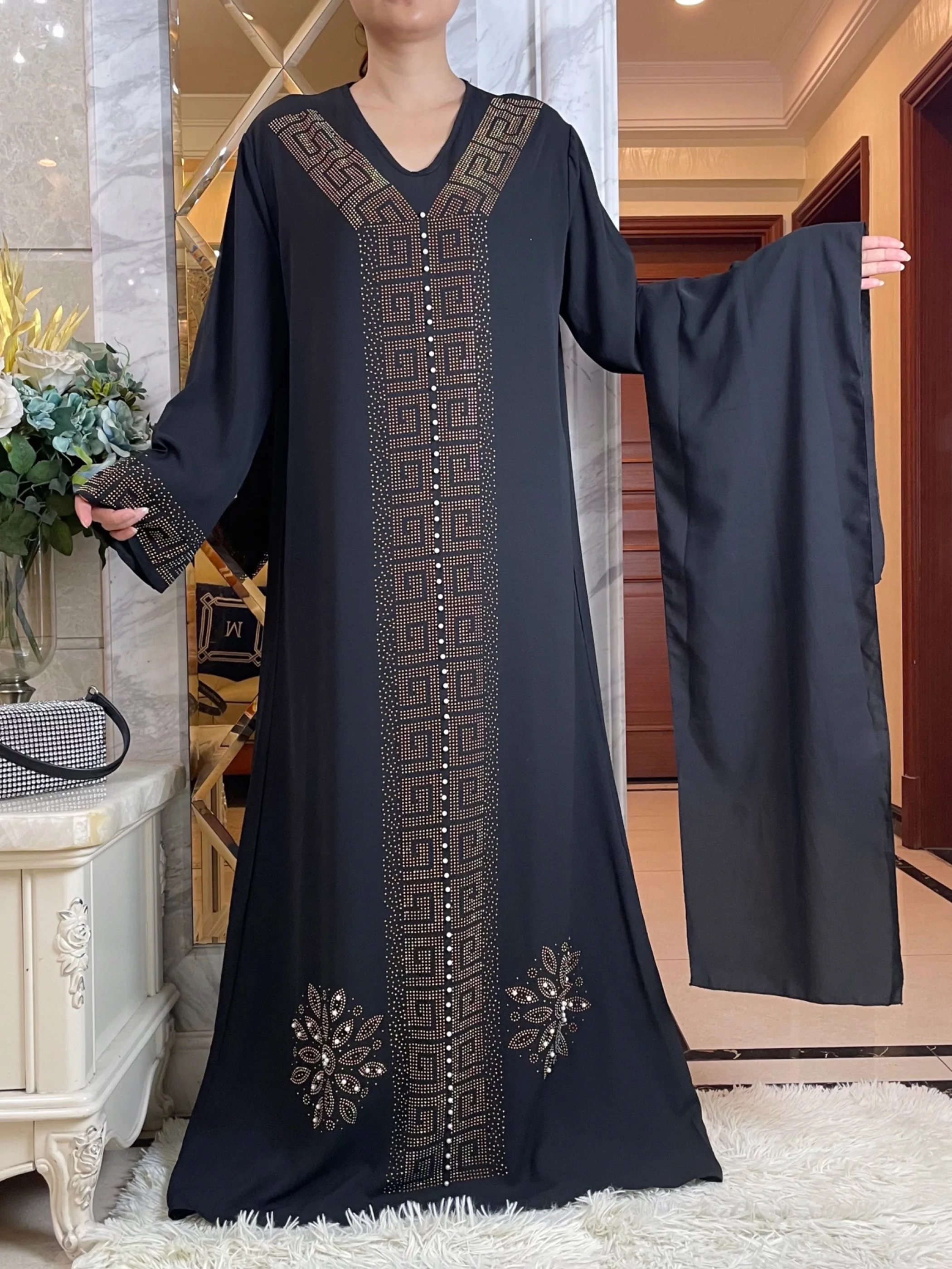 Новинка года Весенняя африканская абайя Высококачественная шифоновая ткань с