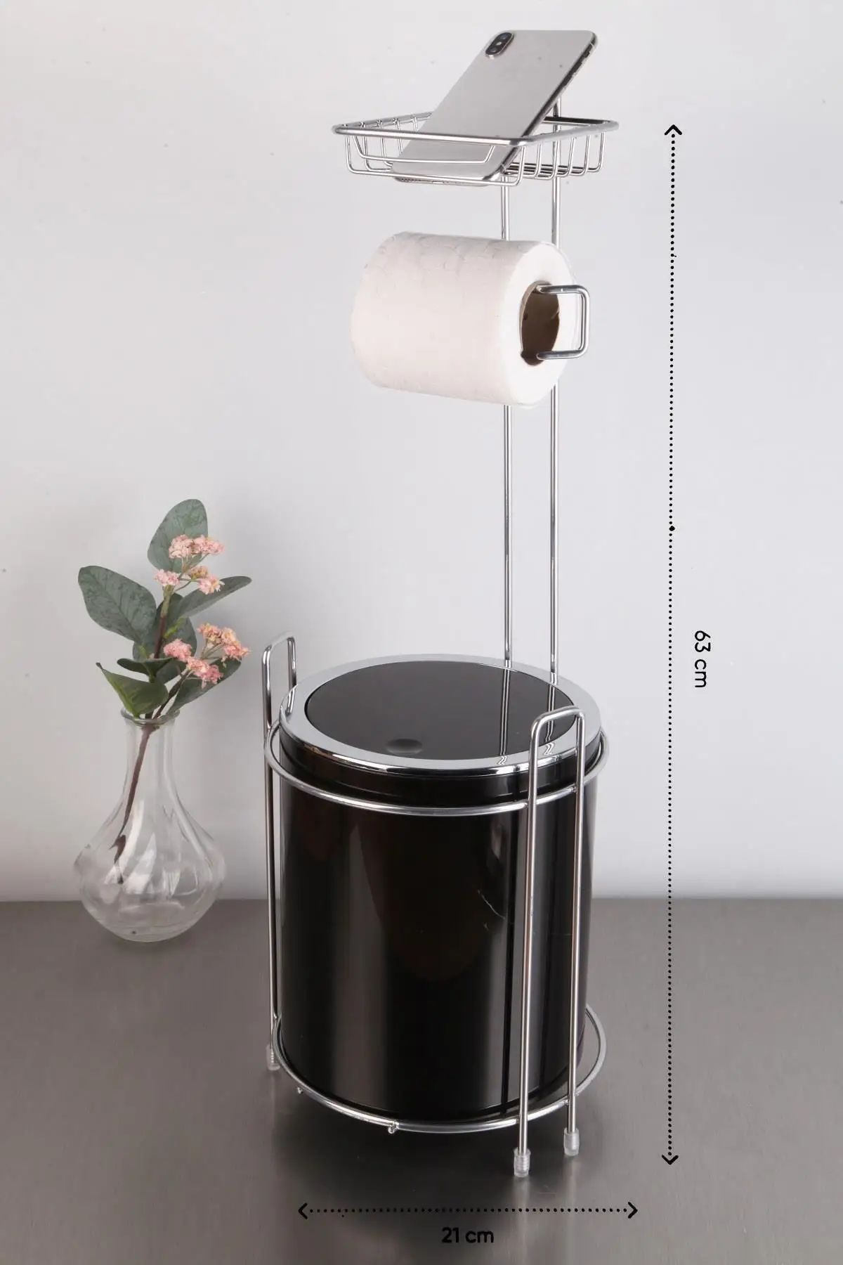 

Bathroom Hardware Set Paper Holder Trash Can Bathroom Accessories Modern Bathroom Set Restroom Accessories