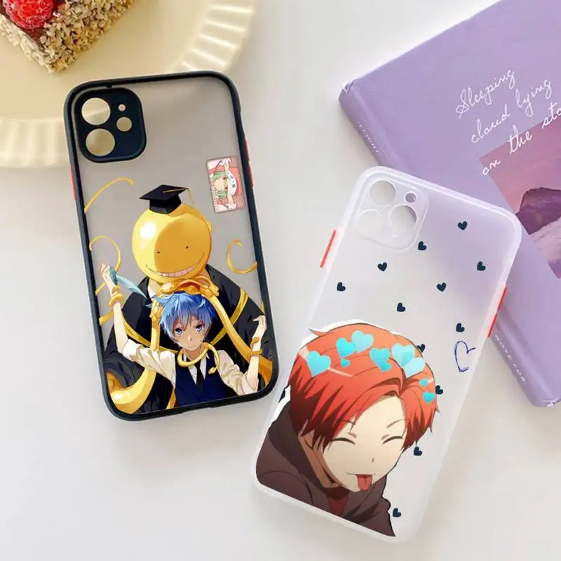

Karma akabane assasination classroom Phone Case matte transparent For iphone 7 8 11 12 13 plus mini x xs xr pro max cover