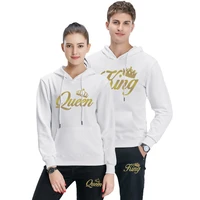 2022 new style couple sports wear hooded sweatshirts and jogger pants classic men women daily casual gym hoodie outfits 2pcs set