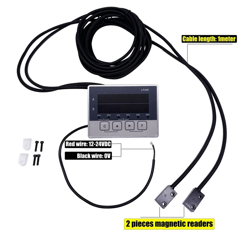 LP20E 2-осевой цифровой дисплей DRO магнитный датчик ленты смещения считывание