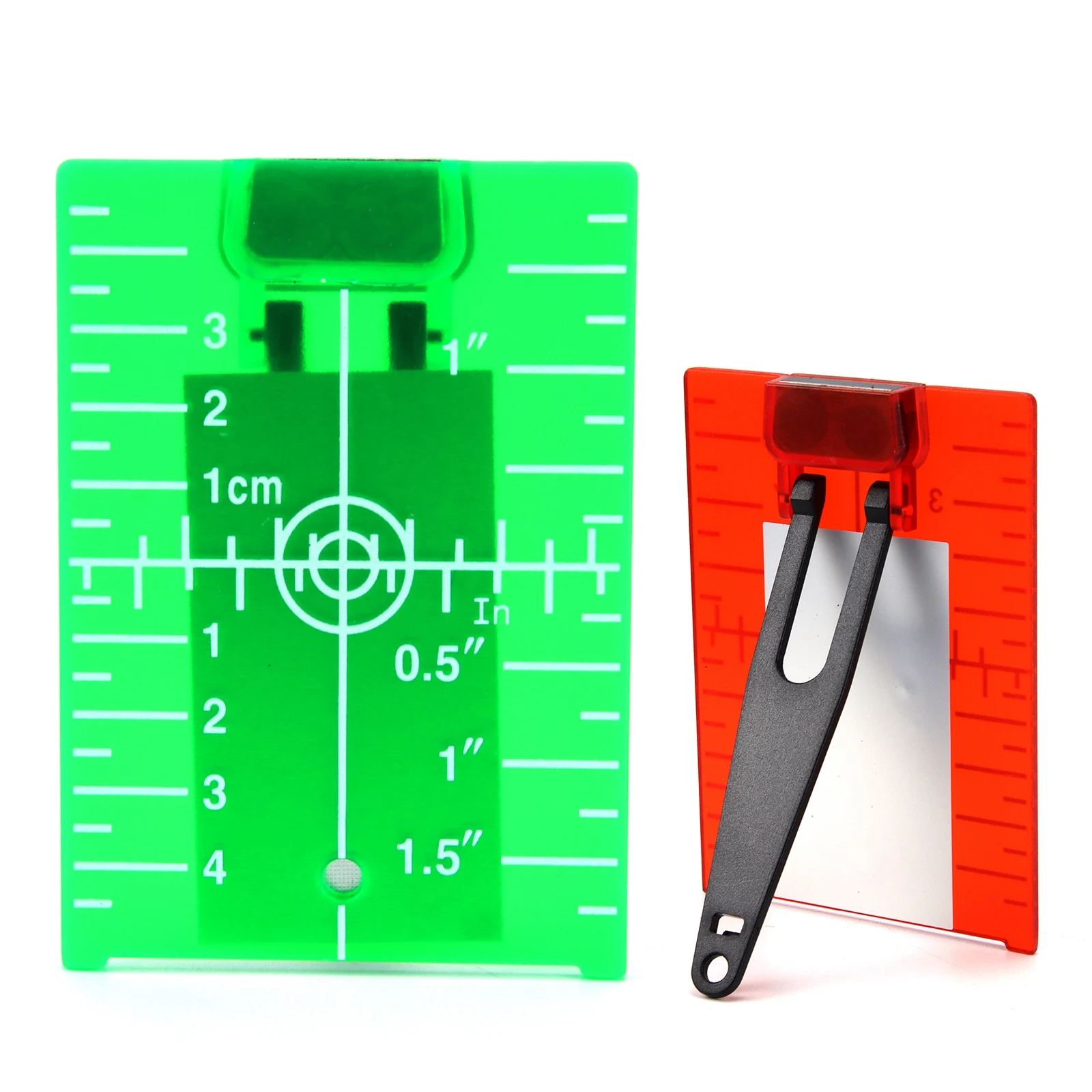 PINTUDY Magnetic Laser Target Card Plate Level Tool Rotary Cross Line Horizontal Vertical Multiusos Green Red |