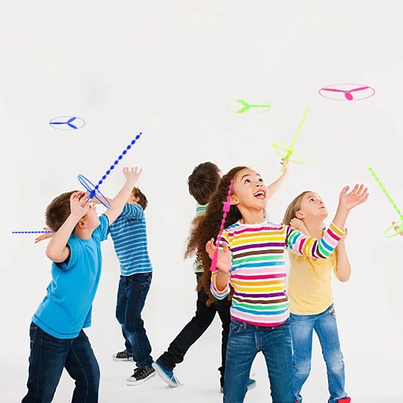 Блюдце летающее пластиковое в виде бамбуковой стрекозы 10/30 шт.