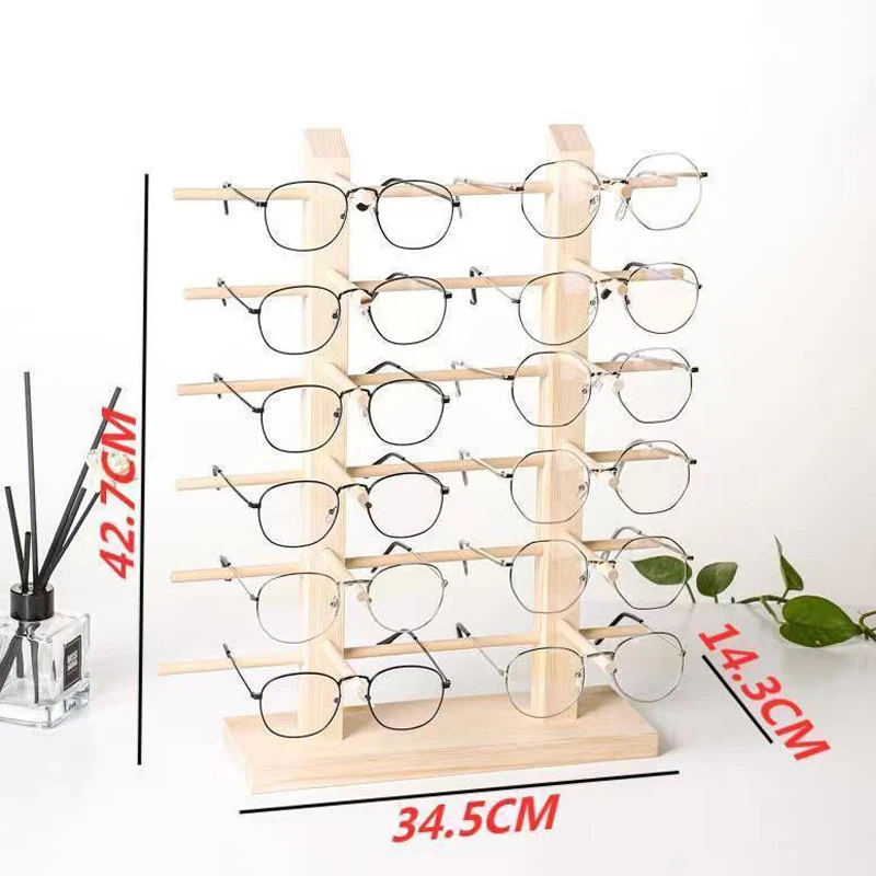 Деревянные подставки для солнцезащитных очков NALALOO 2-6 слоев