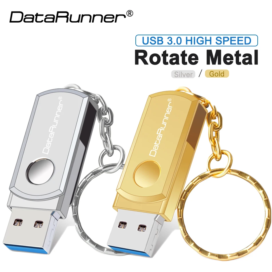 

DataRunner USB Flash Drive 32GB Rotation Pen Drive 256GB 64GB 16GB High Speed USB Stick 3.0 128GB Pendrive USB Memory Stick