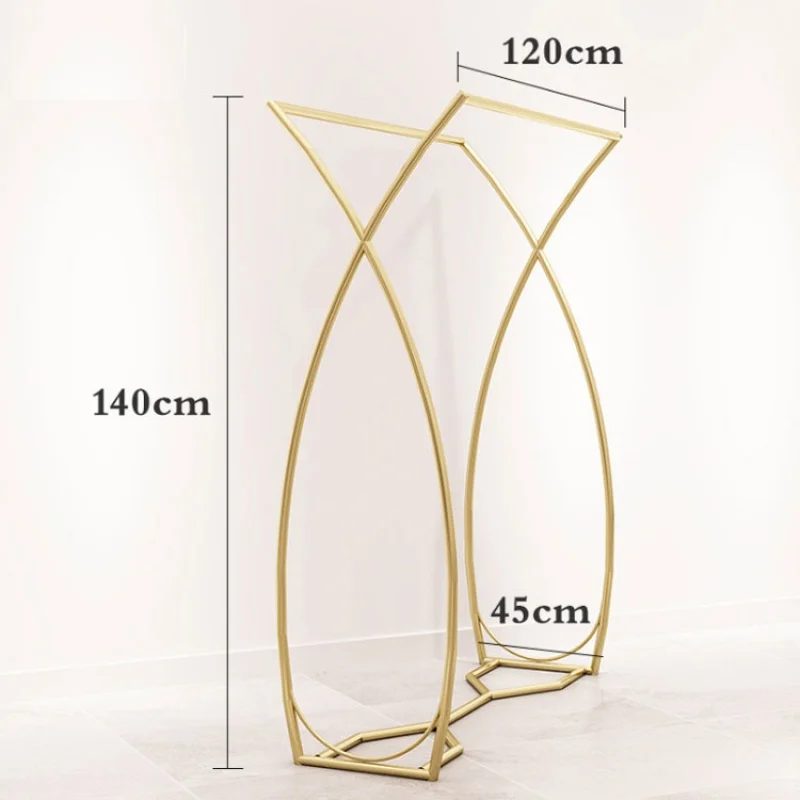 На заказ скандинавский Золотой магазин женской одежды демонстрационная стойка