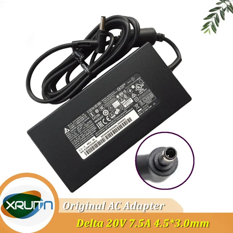 Оригинальный OEM DELTA ADP-150CH D 20 в 150 А Вт x мм блок питания AC адаптер для MSI GF76 GF66 зарядное устройство для игрового ноутбука