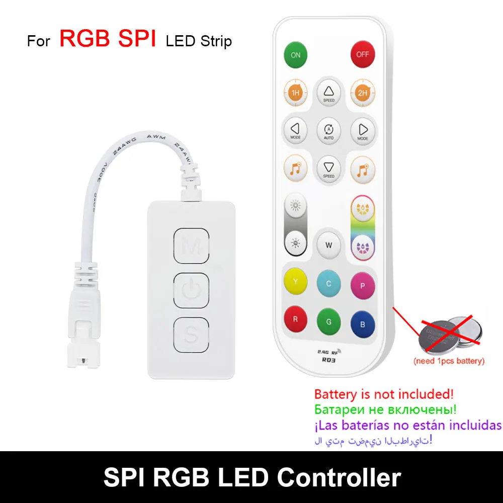 

RGB-контроллер WS2811/WS2812B Bluetooth/Wi-Fi