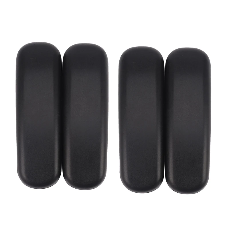 

4X Office Chair Parts Arm Pad Armrest Replacement 9.75X3inch (Black)