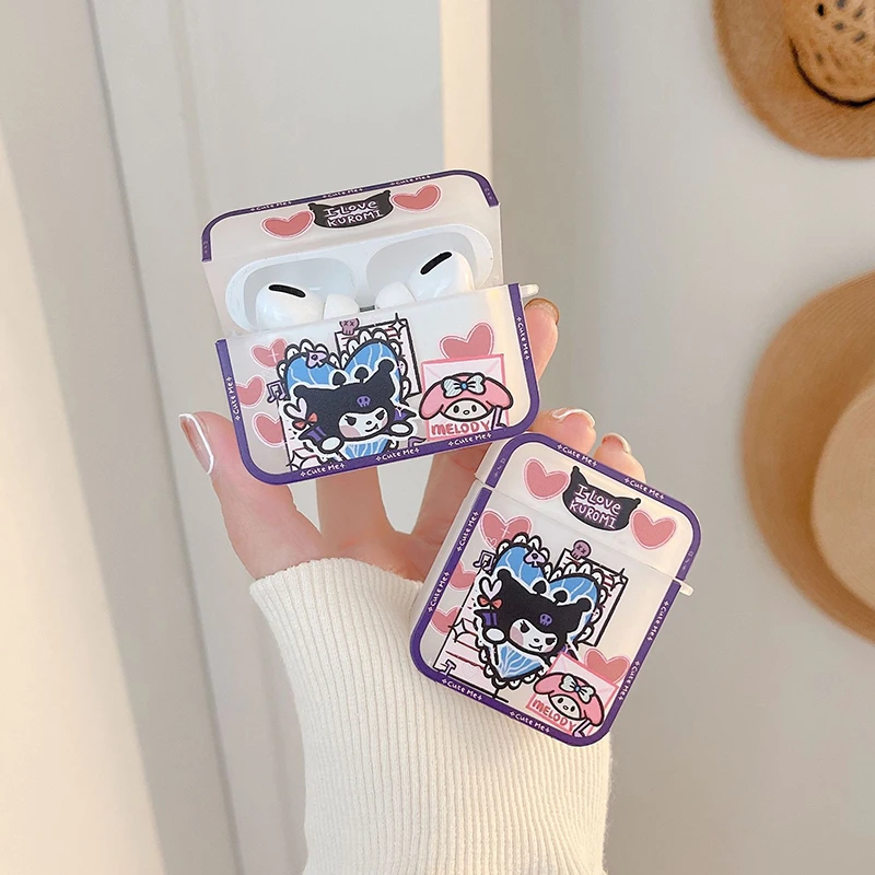 

Cartoon Cat Rabbit Melody Apple AirPods 1 2 Pro Case Cover IPhone Bluetooth Earbuds Accessories Airpod Case Air Pods Case