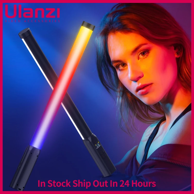 

Ulanzi VL119 RGB Stick Light Wand Handheld Tube Light LED Video Light CRI 95+ 2500K-9000K 2000mAh Photography Lighting Fill Lamp