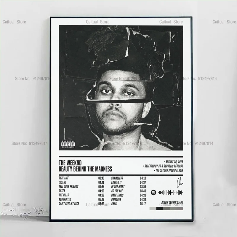 Плакаты Weeknd рассвет FM музыка альбом Обложка Современная Картина на холсте плакат