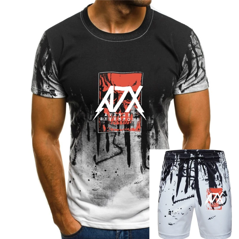 

Avenged Sevenfold Men Skull box Dateback T-shirt Black