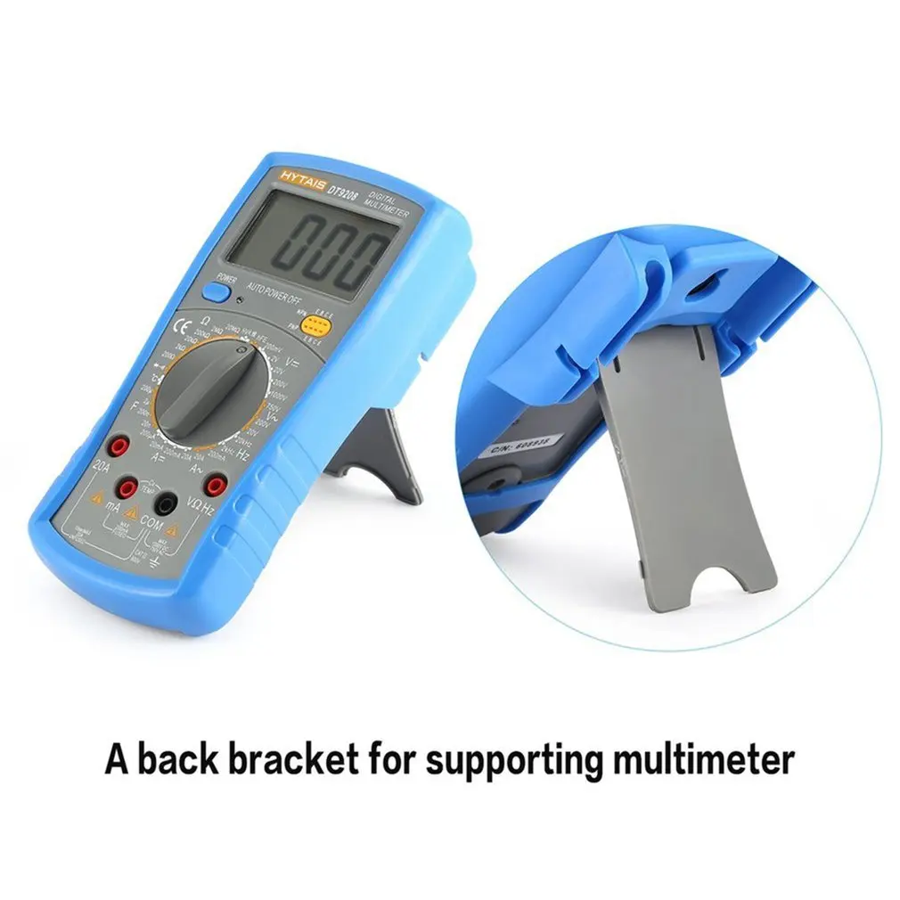 Высокоточный интеллектуальный анти-ожоговый мультиметр hyтакой DT9208 измеритель