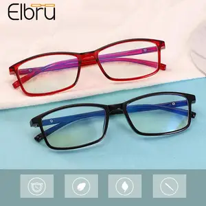 Мужские и женские очки Elbru, классические светильник чки для близорукости, с защитой от синего света,-1,0-1,5-2,0-2,5-3,0-3,5-4,0