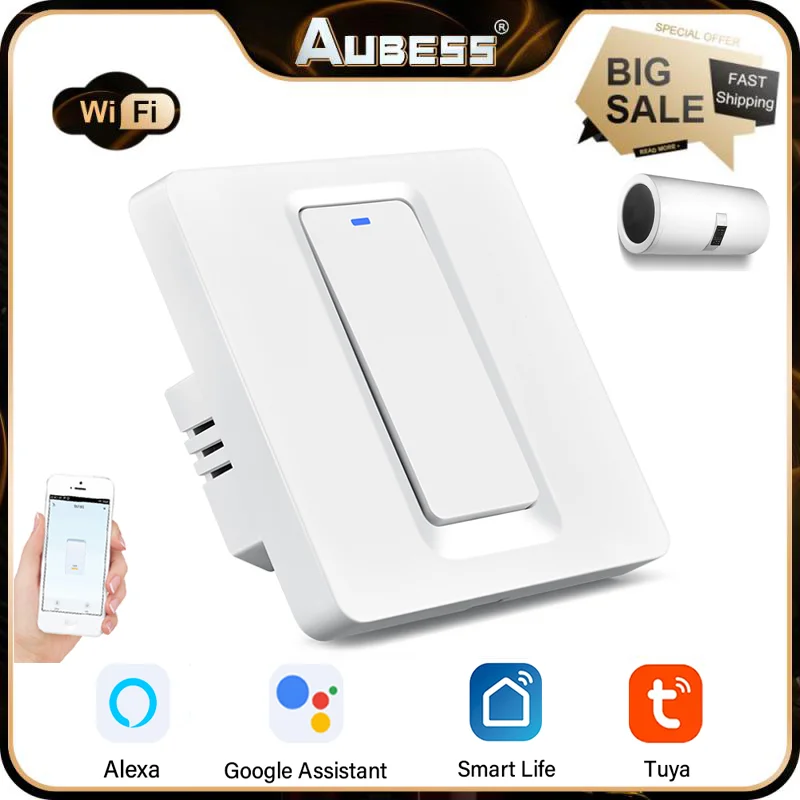 

Aubess 20A Wifi умный водонагреватель переключатель для Tuya Smart Life App умный дом автоматизация пульт дистанционного управления через Alexa Google Home