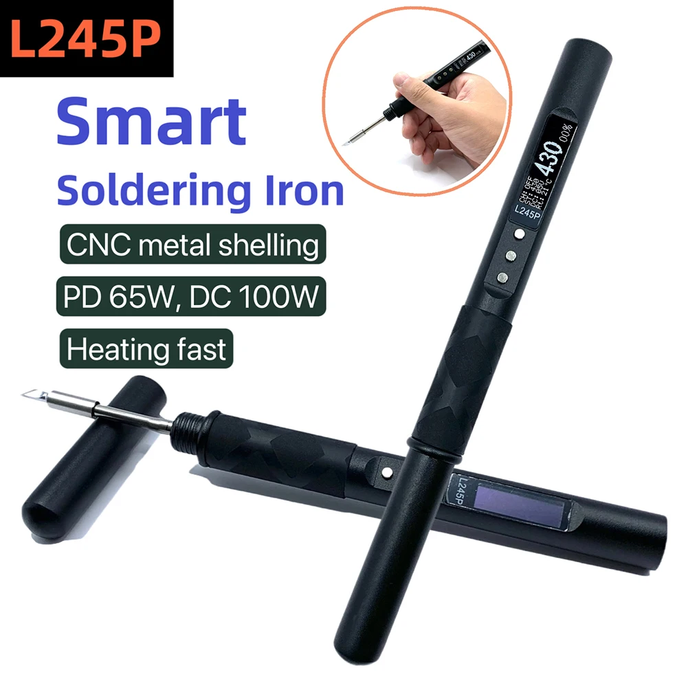 

Cordless Soldering Iron Pen PD 65W Electric Fast Heat Soldering Iron Temperature Adjustable Soldering Iron Station Welding Tools