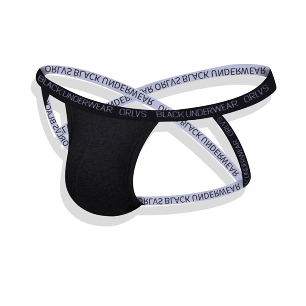

Men' Jockstrap Panties Double G-String Sexy Thong Breathable Underwear Elastic Bondage Underpants Male Shorts