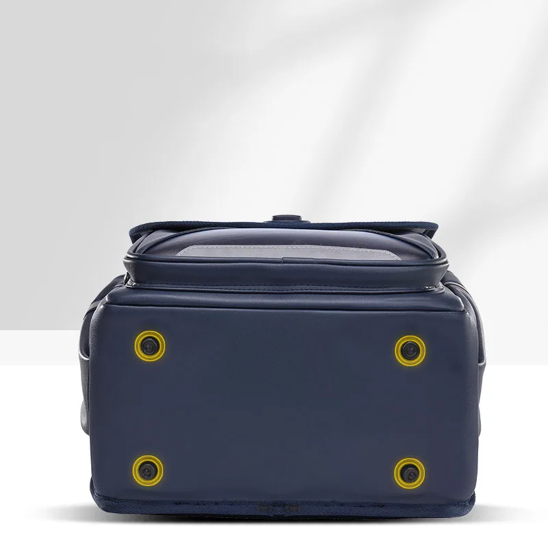 High quality Orthopedic School Bags for Children PU leather Backpacks Boy Girl Kid metal Hasp Japan Randoseru student book Bag