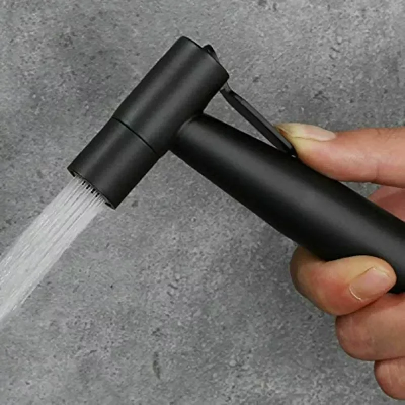 

NEW2023 Black Handheld Toilet Sprayer Stainless Steel Bathroom Bidet Sprayer Set with Hose for Shower Sprayer Wall or Toilet