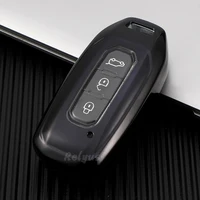 tpu car key protector cover holder chain fob for ford territory ev remote key case shell auto accessories