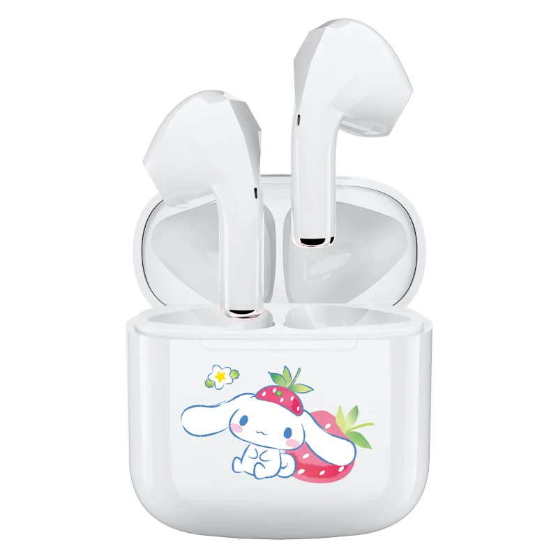 Hello Kitty Sports Waterproof Earphone Wireless Bluetooth-compatible Earphone with Charging Case Noise Reduction