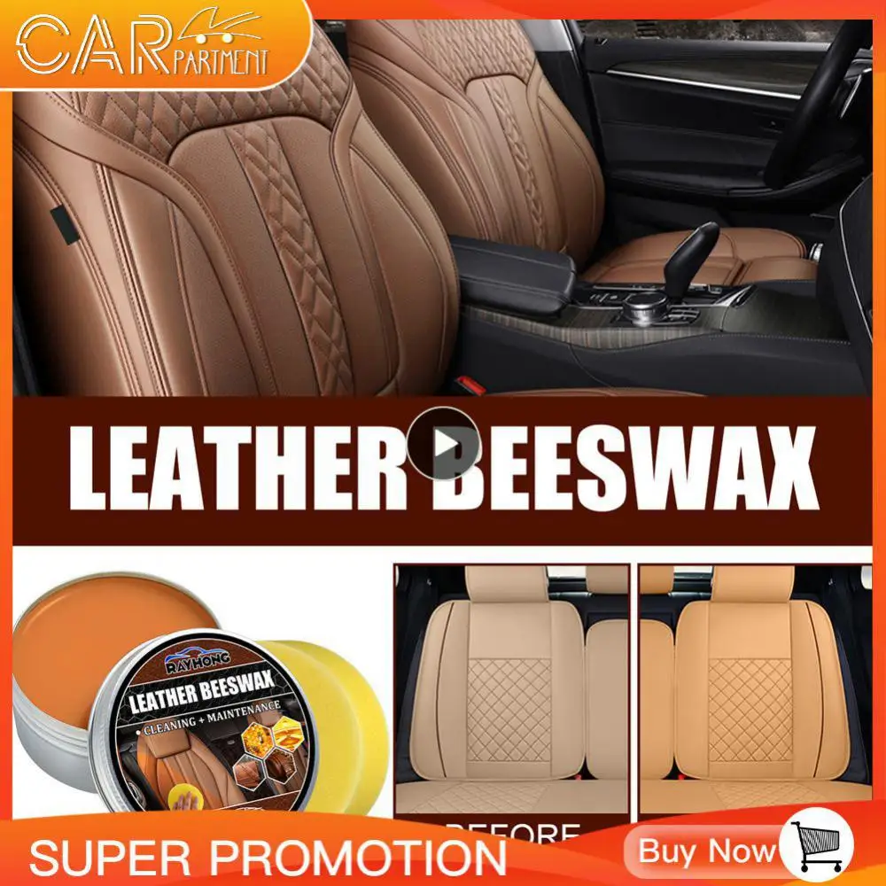 

Car Seat Leather Bag Decontamination Non-toxic Cleaning Car Maintenance Wax No Residue Water Proof Car Leather Care Wax